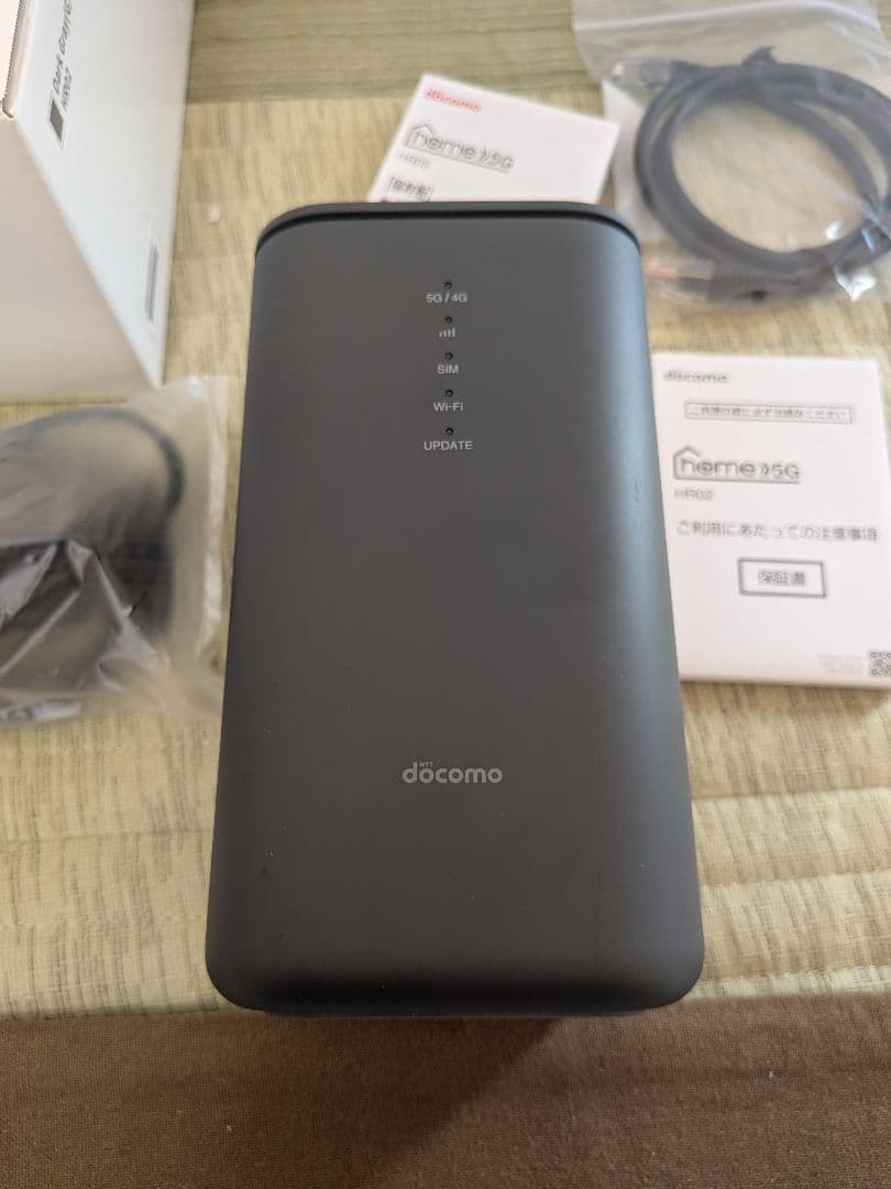 ドコモホームルーター「 5G HR02」使用期間３カ月未満