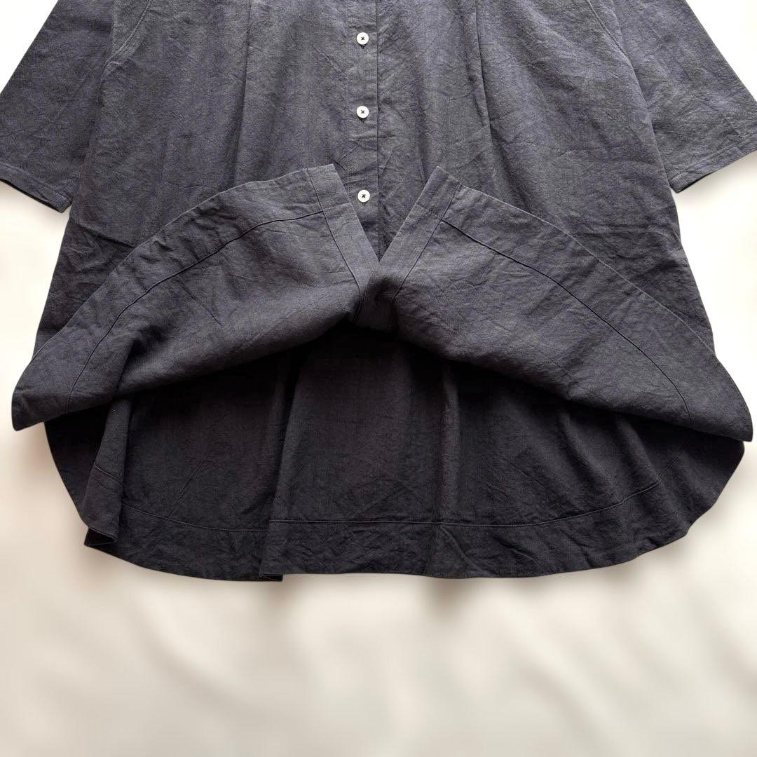 新品 コットンハウスアヤ ピックアップ 綿 麻 長袖 ワンピース ゆったり