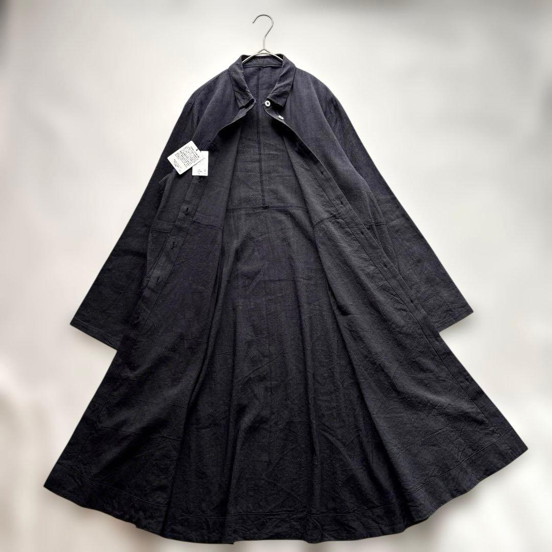 新品 コットンハウスアヤ ピックアップ 綿 麻 長袖 ワンピース ゆったり