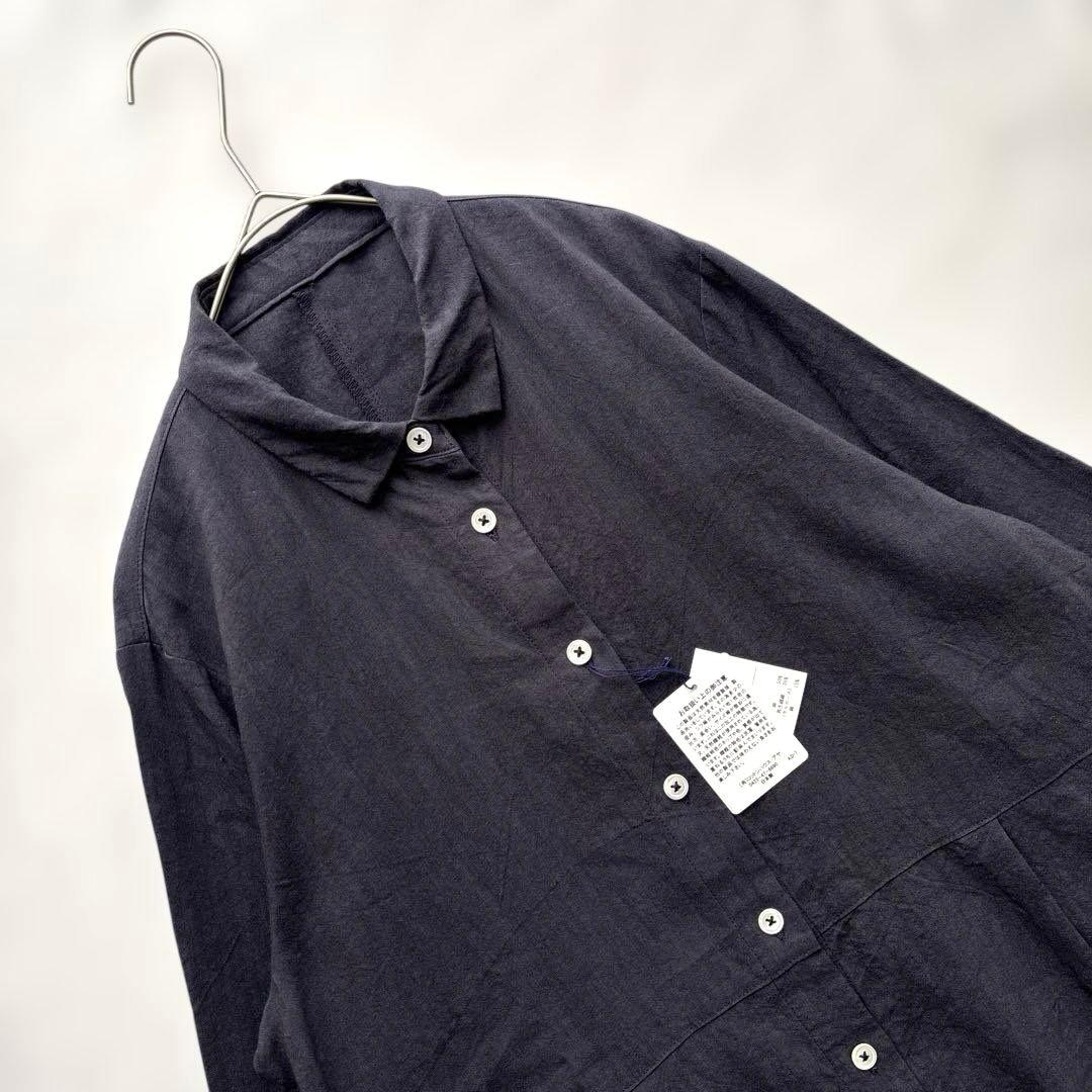 新品 コットンハウスアヤ ピックアップ 綿 麻 長袖 ワンピース ゆったり