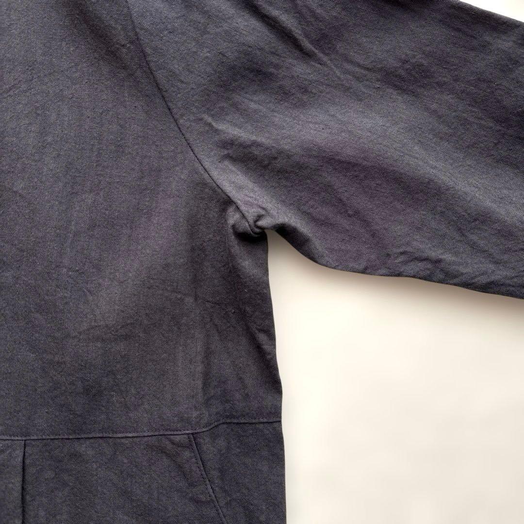 新品 コットンハウスアヤ ピックアップ 綿 麻 長袖 ワンピース ゆったり