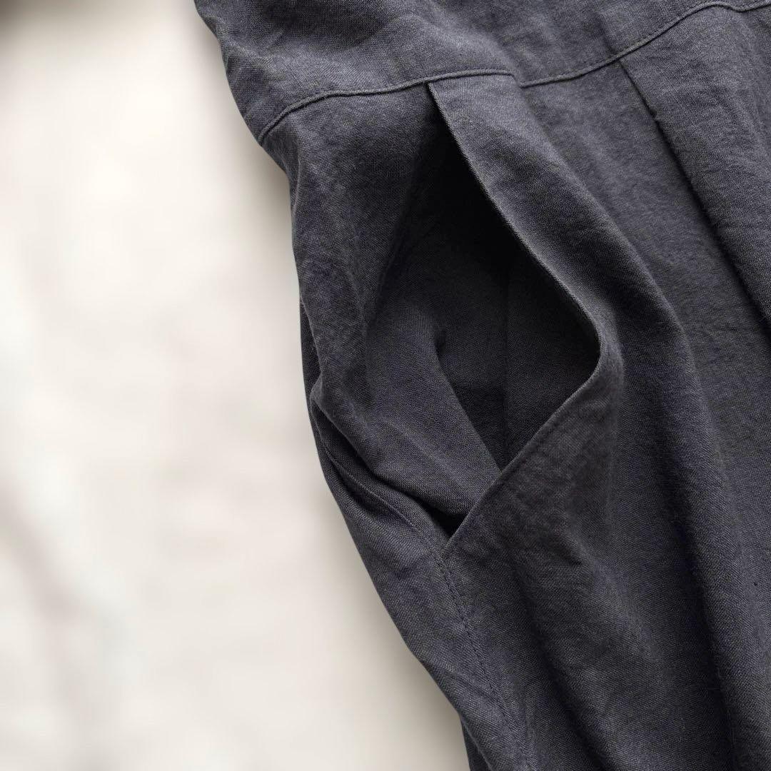 新品 コットンハウスアヤ ピックアップ 綿 麻 長袖 ワンピース ゆったり