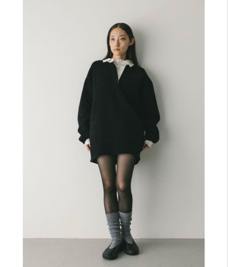 STYLEMIXSER ラガーニットトップ