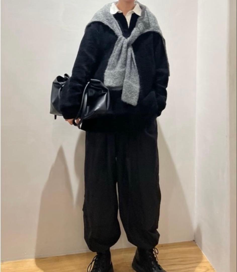 STYLEMIXSER ラガーニットトップ