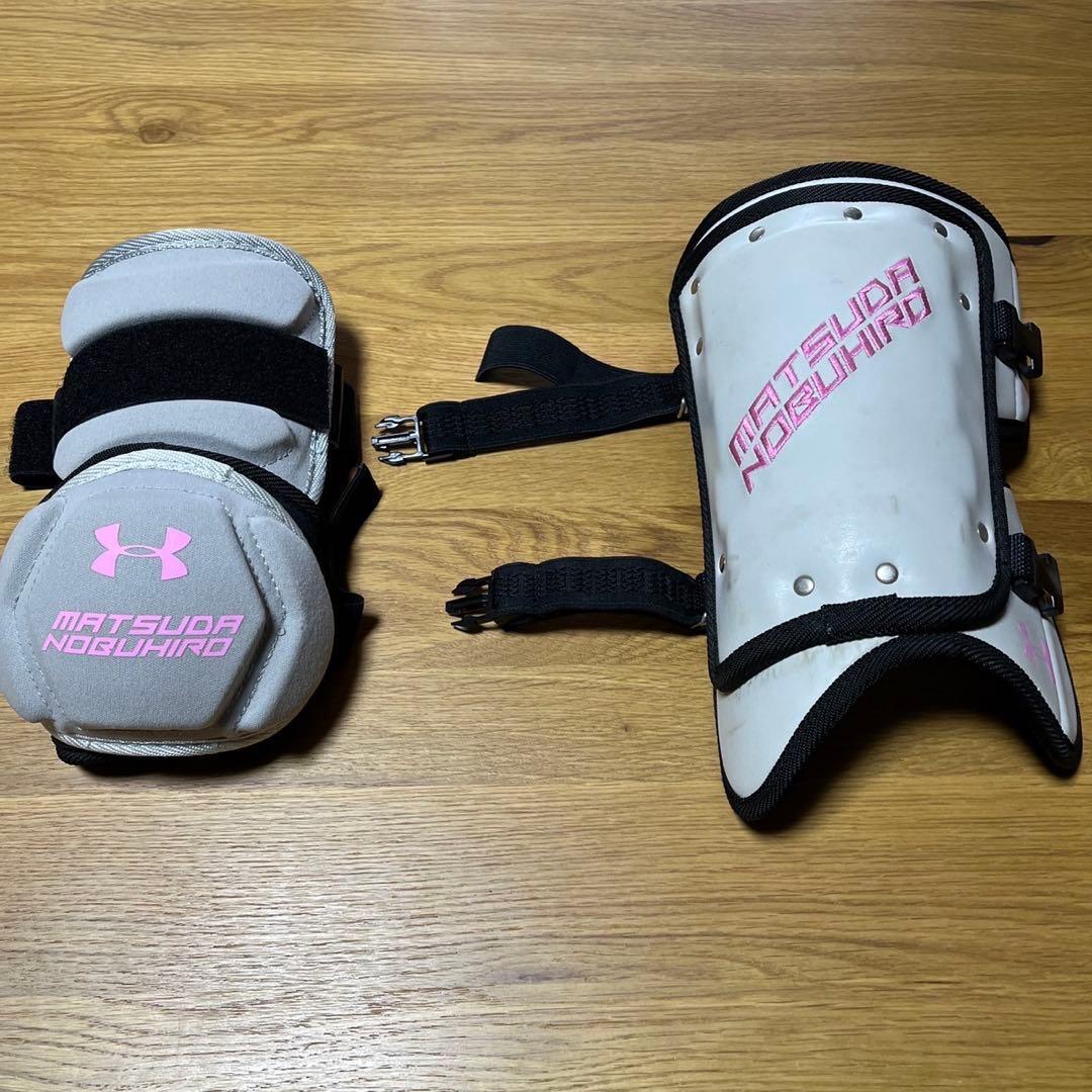 松田宣浩 エルボーガード、フットガード、手袋セット