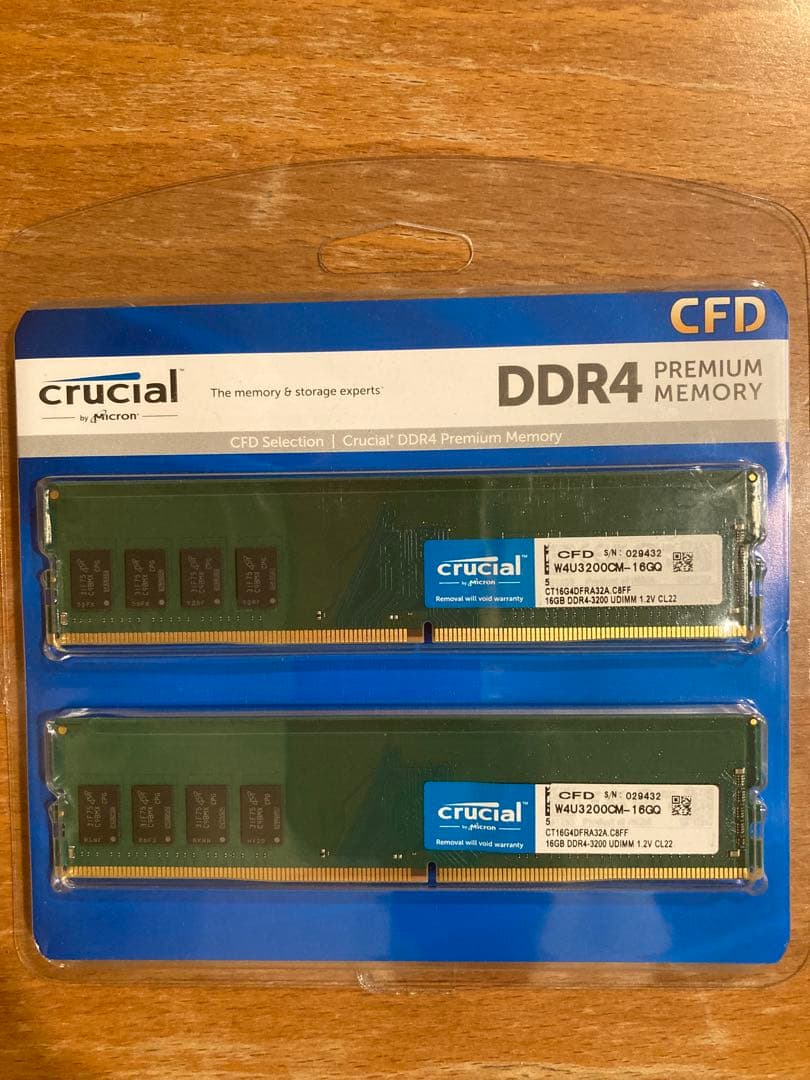 crucial DDR4 16GB 3200MHz メモリー