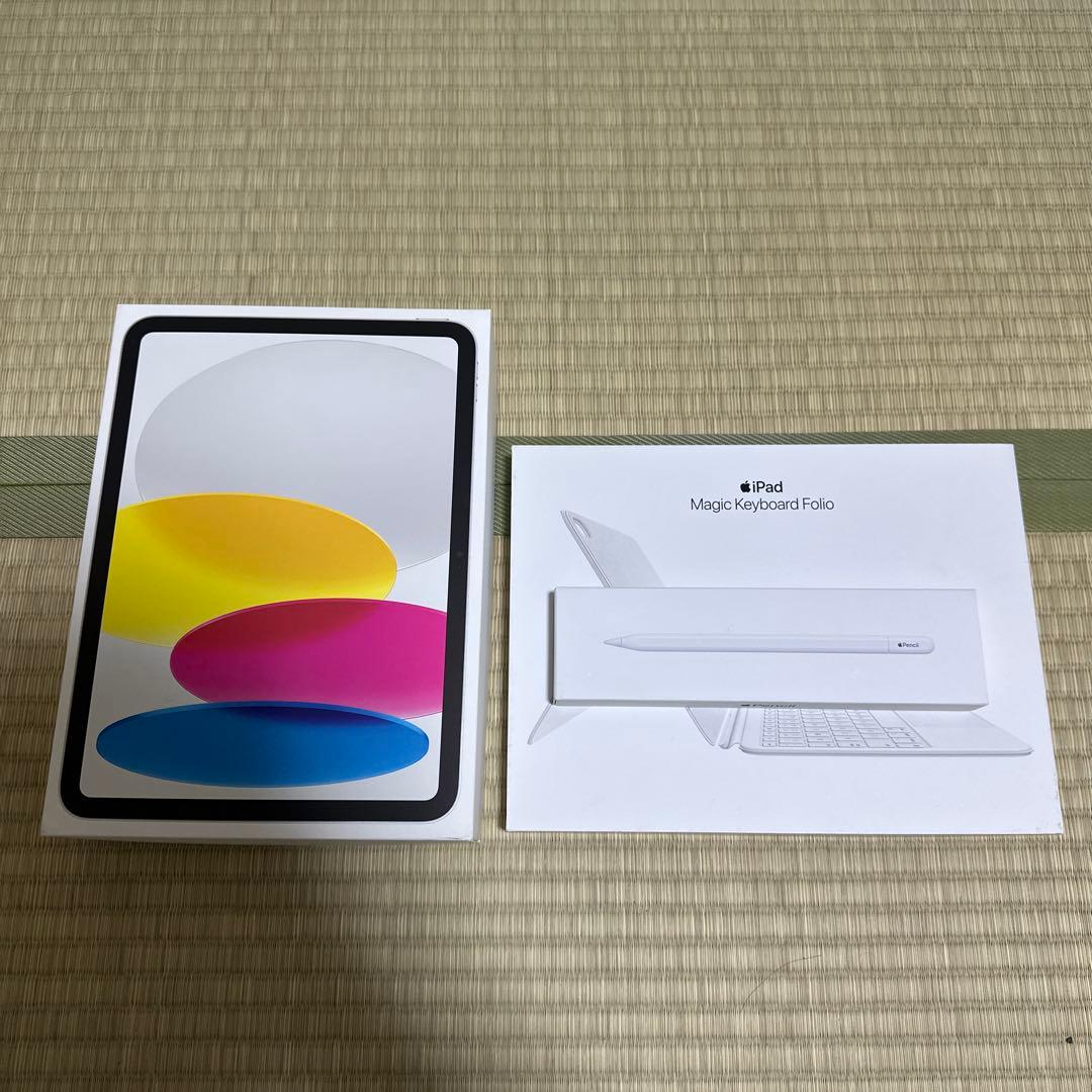 3点セット！純正ペン&キーボード付き保証ありiPad第10世代