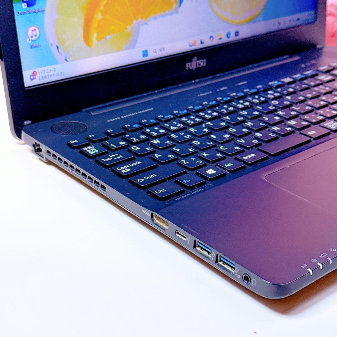 美品✨新品高速SSD✨windows11 ノートパソコン✨オフィス カメラ 黒