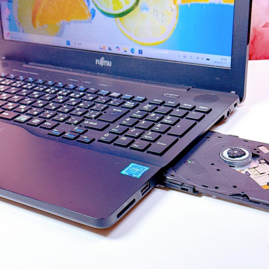 美品✨新品高速SSD✨windows11 ノートパソコン✨オフィス カメラ 黒