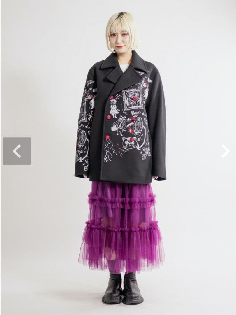 【新品】&エルシー　　ペイントメルトンコート