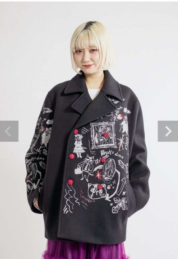 【新品】&エルシー　　ペイントメルトンコート