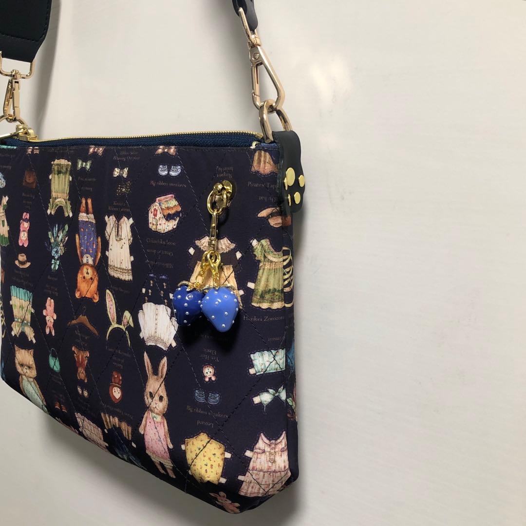 1954.ハンドメイド　キルト生地ファスナーバッグ(大) フランシュリッペ