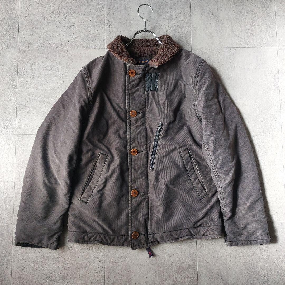 ブルーブルー BLUE BLUE N-1 デッキジャケット M チャコール