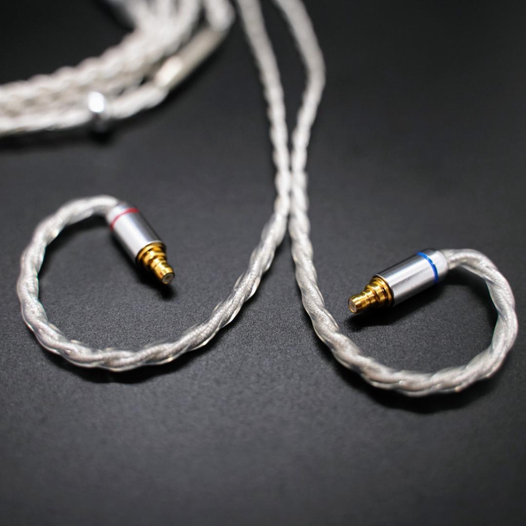 【1点のみ】7N粒子単結晶銅銀メッキ リッツ構造ケーブル IE500 4.4mm