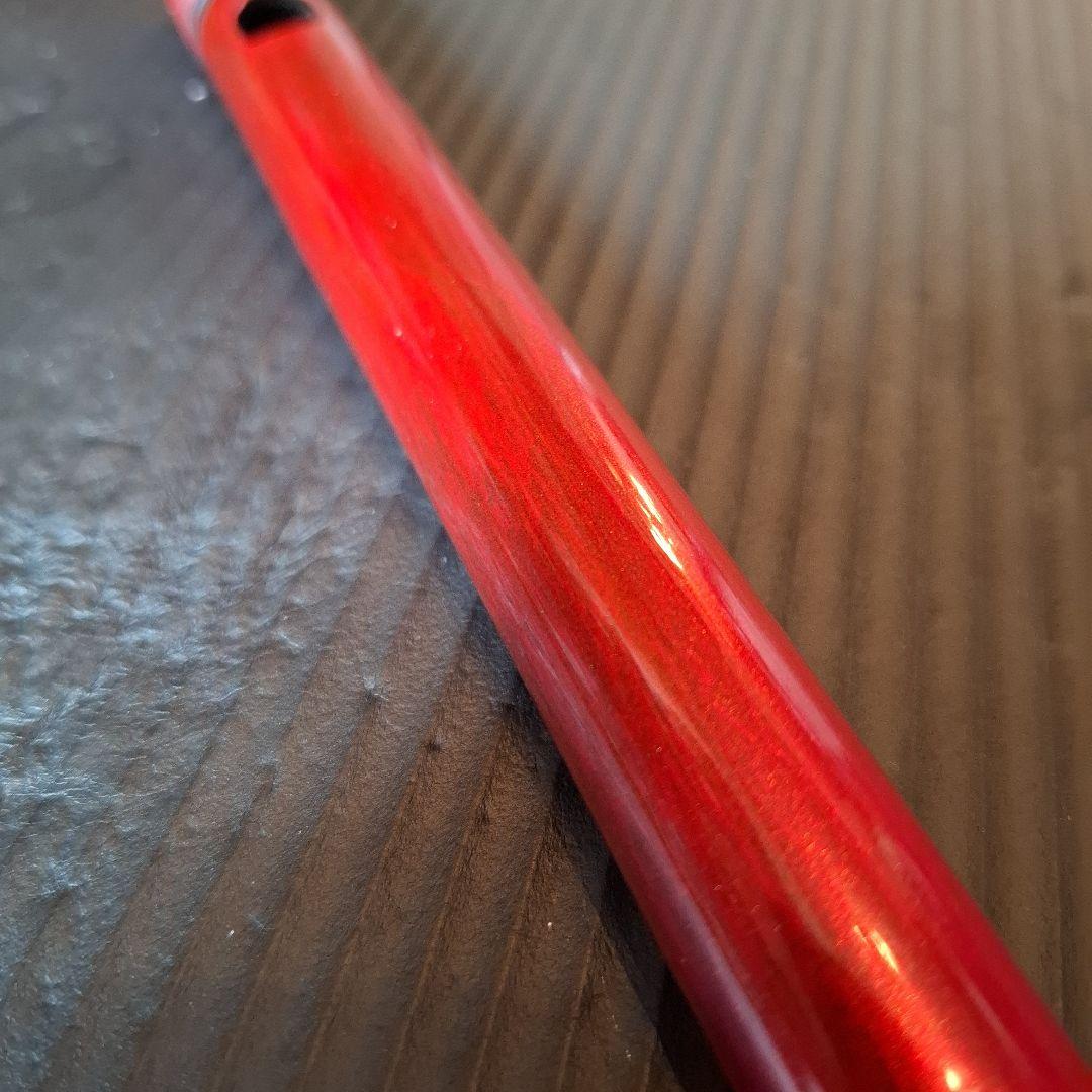 篠笛　古典調　七穴　五本調子　メタリックレッド