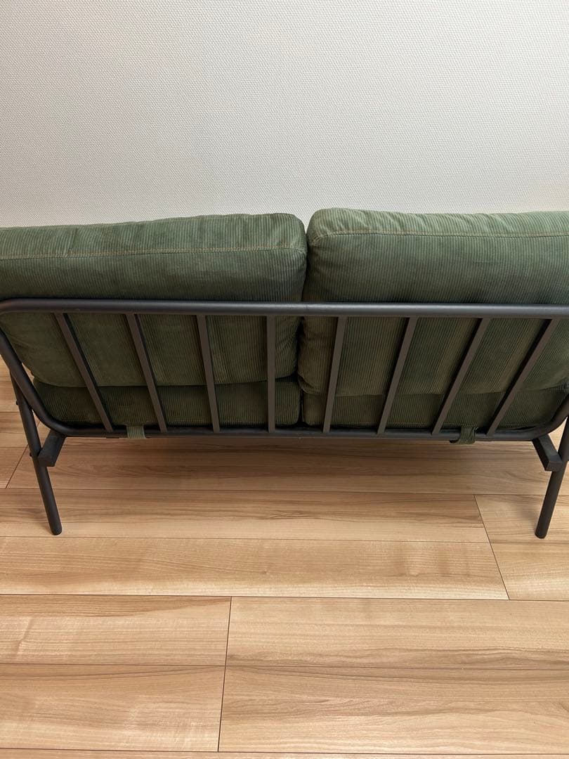 2人掛けコーデュロイソファ