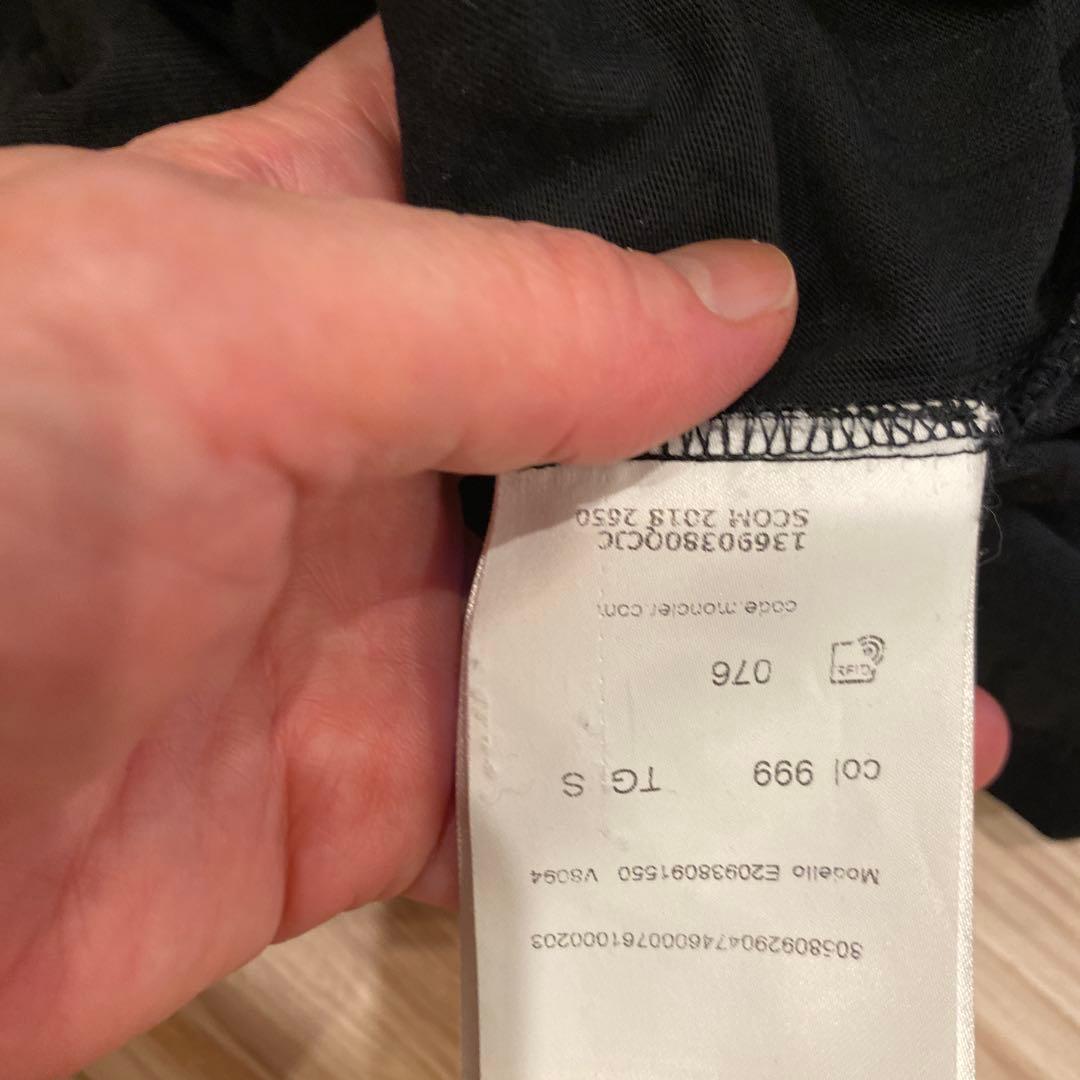 K*様 定価71500円MONCLER ブラック Tシャツ　S 美品