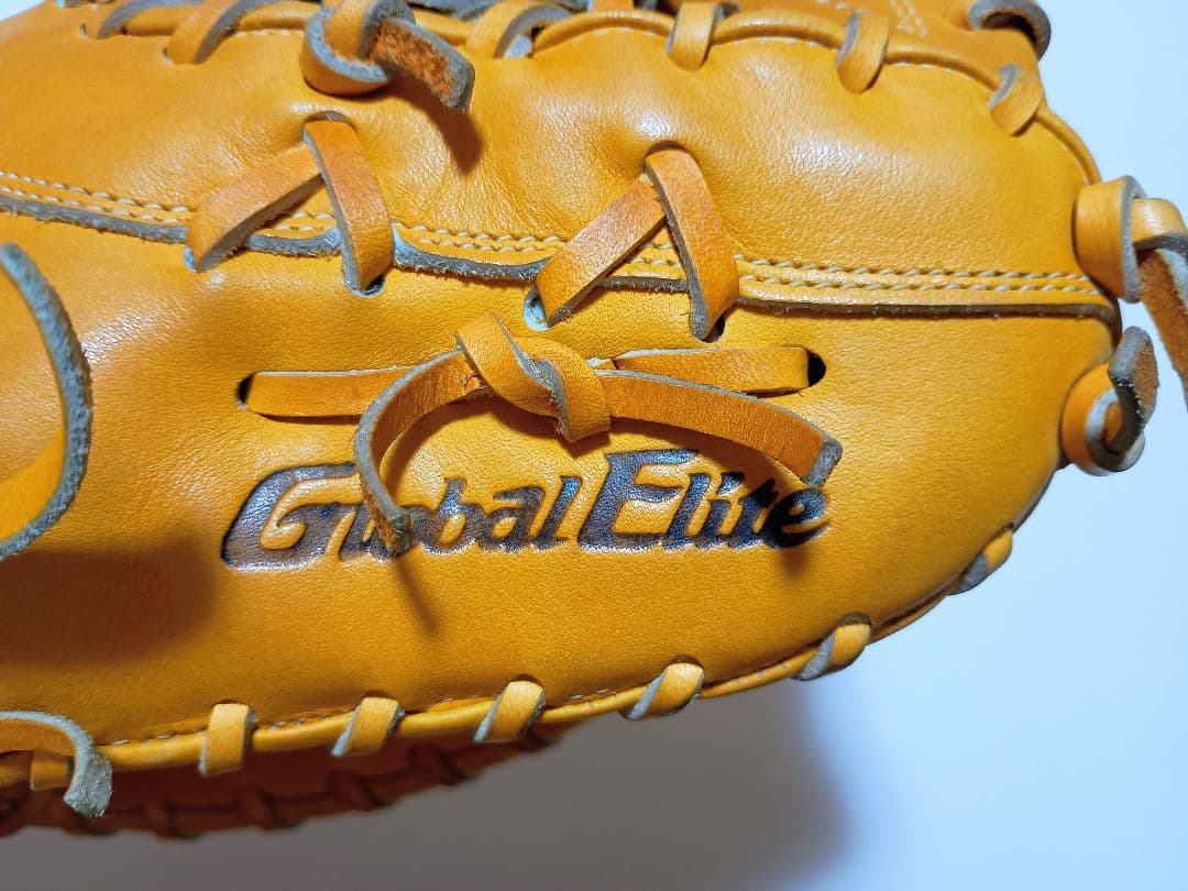 【美品】ミズノ　グローバルエリート　QMライン　軟式野球　ファーストミット