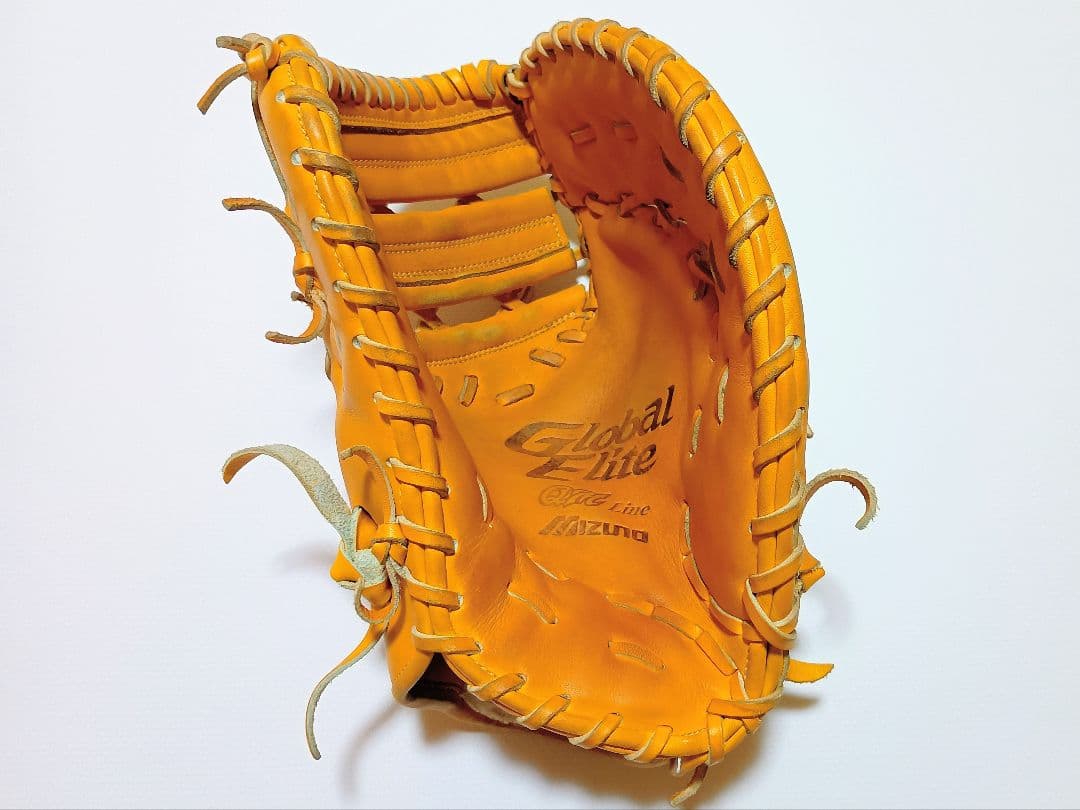 【美品】ミズノ　グローバルエリート　QMライン　軟式野球　ファーストミット