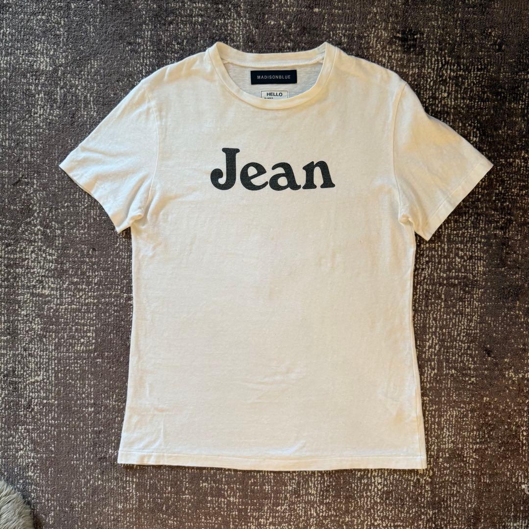 MADISONBLUE CREW NECK TEE JEAN Tシャツ