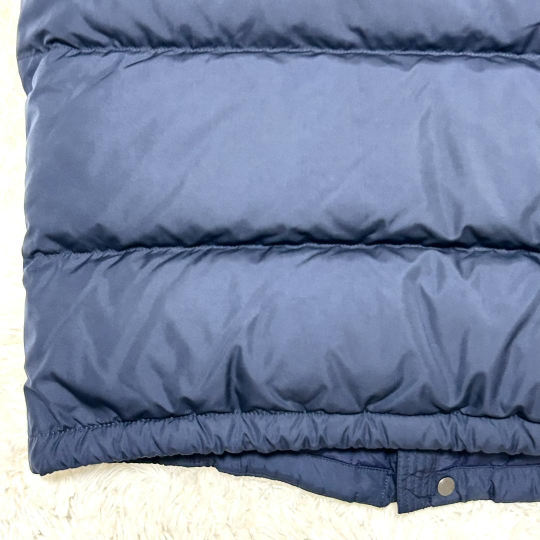 美品　ポロラルフローレン　ダウンベスト　肉厚　ネイビー　L　大きいサイズ　フード