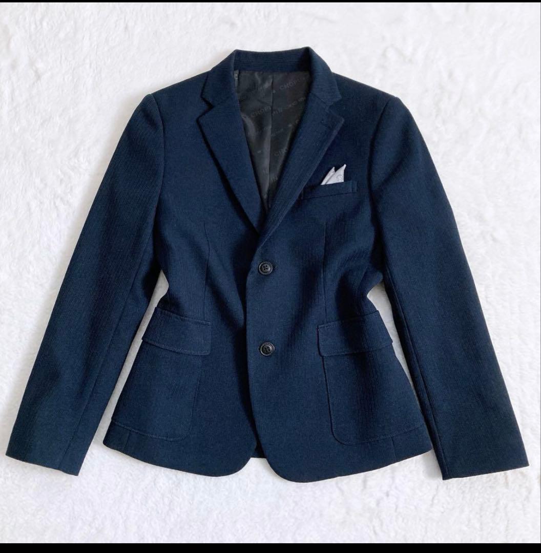 CHOPIN 男の子 フォーマルスーツ スリーピース 紺色 ストライプ 150