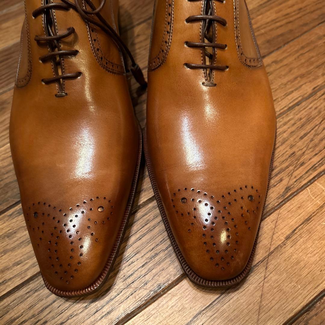 イセタンメンズ　コルティナ　イタリア製 レザー シューズ 8 中茶　新品未使用