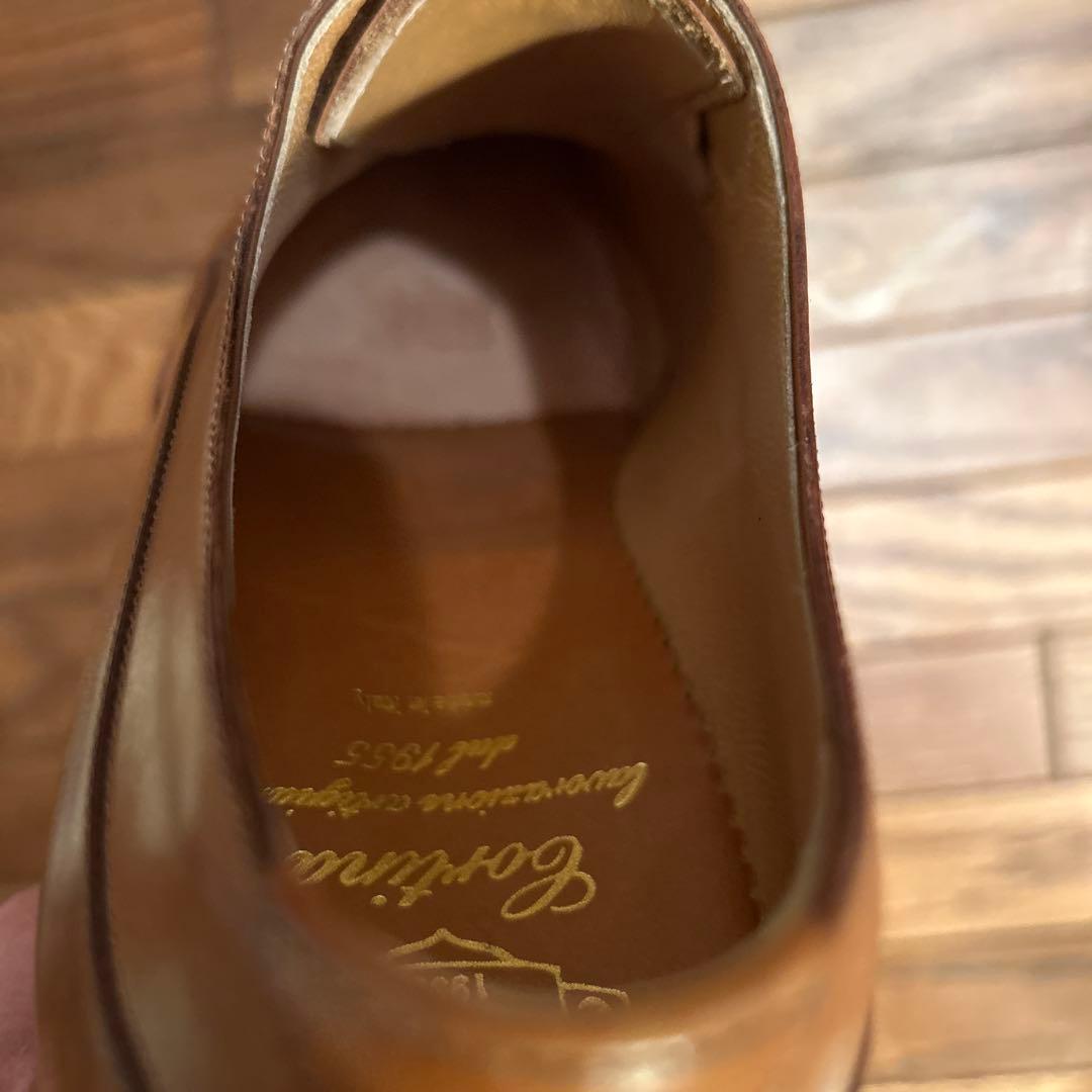 イセタンメンズ　コルティナ　イタリア製 レザー シューズ 8 中茶　新品未使用