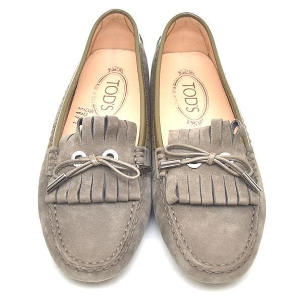 ほぼ新品❤️トッズ リボンフラットシューズ 37.5(約24.5cm)21540→