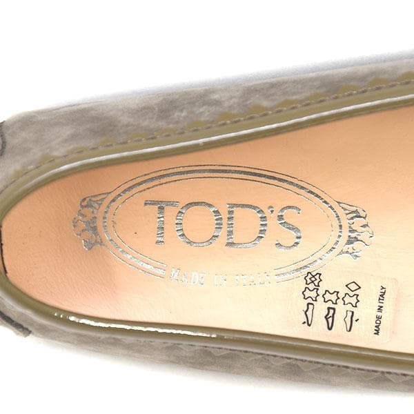 ほぼ新品❤️トッズ リボンフラットシューズ 37.5(約24.5cm)21540→