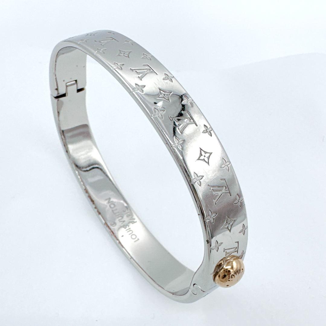 ルイヴィトン カフナノグラム ブレスレット シルバー M00250 LE0260