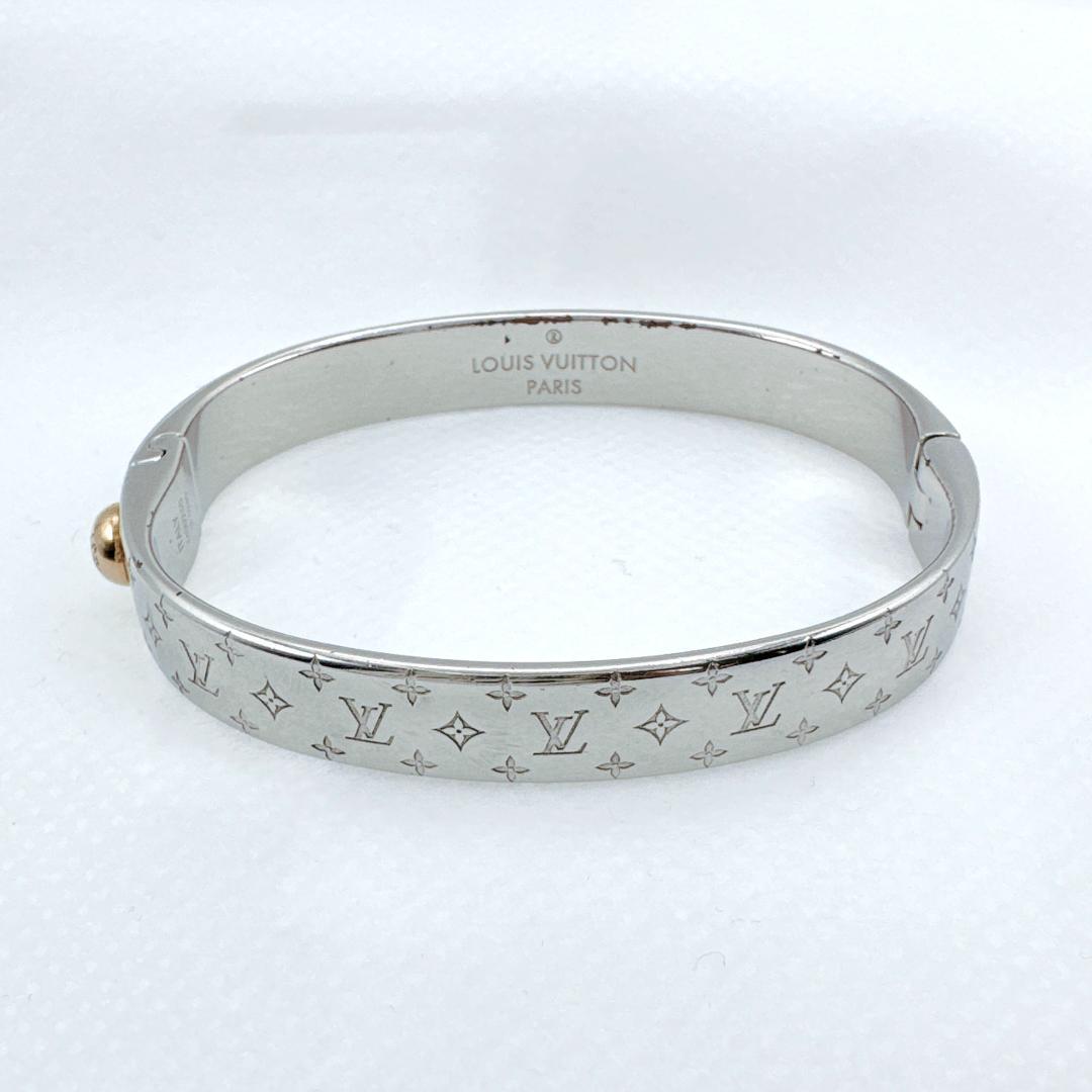 ルイヴィトン カフナノグラム ブレスレット シルバー M00250 LE0260