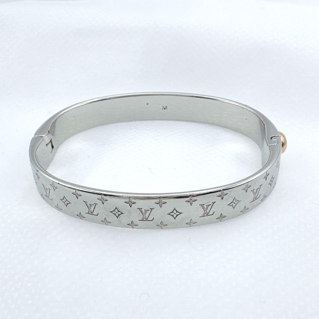 ルイヴィトン カフナノグラム ブレスレット シルバー M00250 LE0260