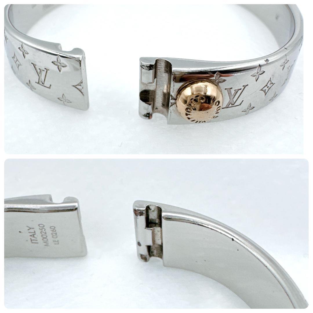 ルイヴィトン カフナノグラム ブレスレット シルバー M00250 LE0260