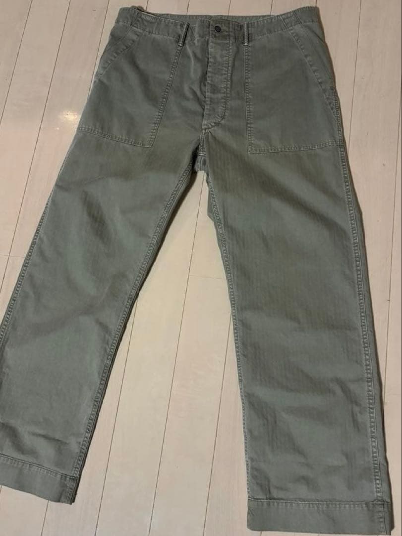 【極美品】RRL 13star ヘリンボーン ユーティリティ パンツ 38×32