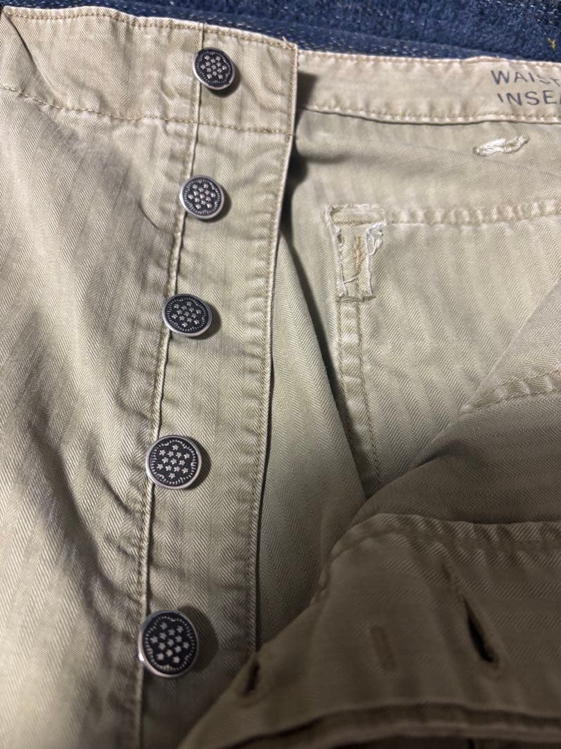 【極美品】RRL 13star ヘリンボーン ユーティリティ パンツ 38×32