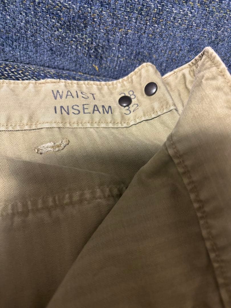 【極美品】RRL 13star ヘリンボーン ユーティリティ パンツ 38×32