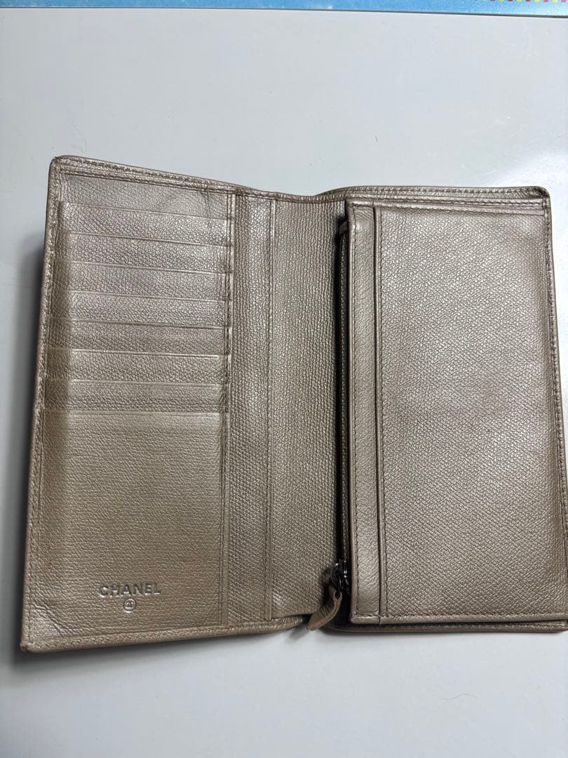 CHANEL 長財布 ベージュ