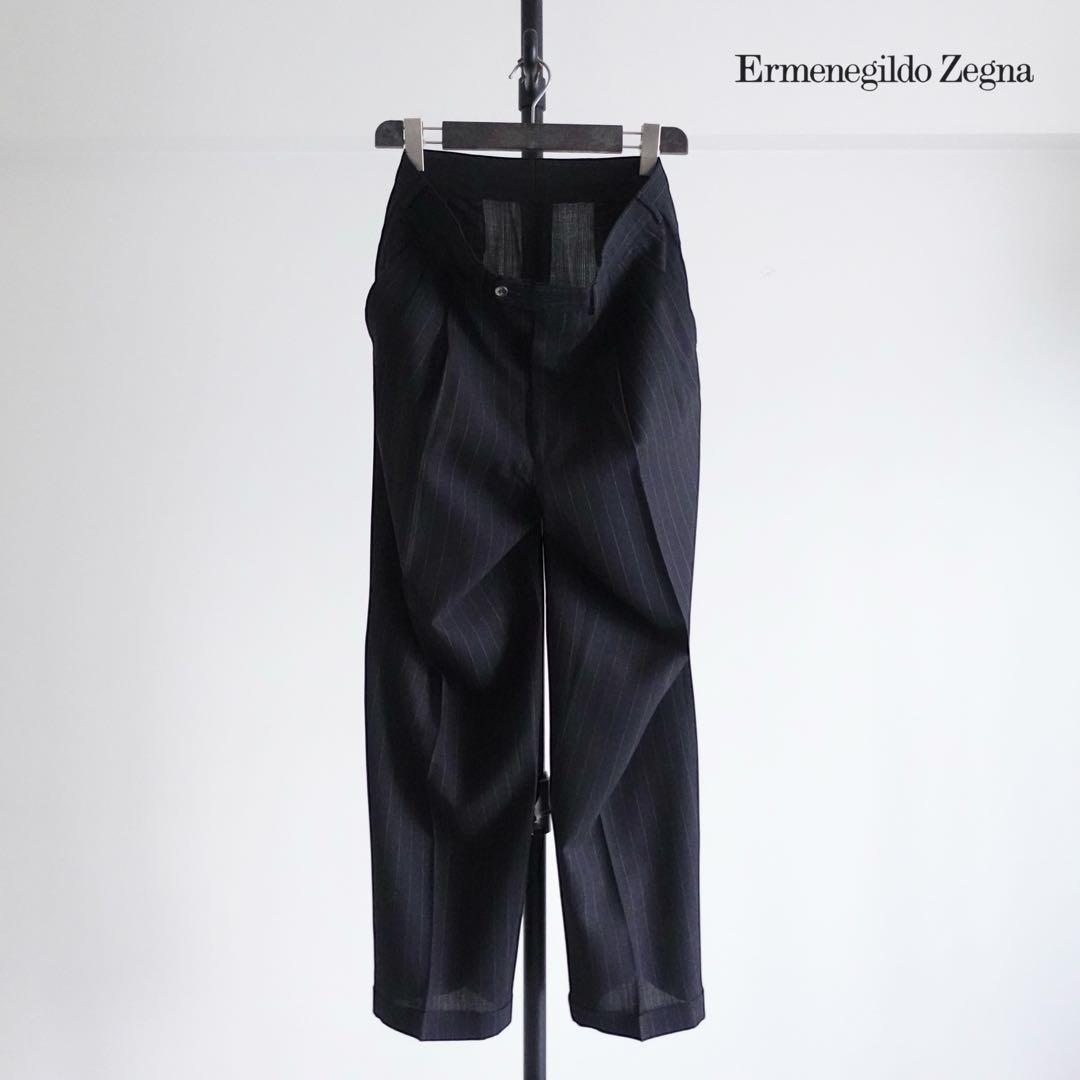 1990s Ermenegirdo Zegna ピンストライプワイドトラウザーズ
