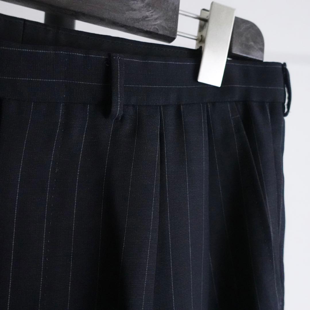 1990s Ermenegirdo Zegna ピンストライプワイドトラウザーズ