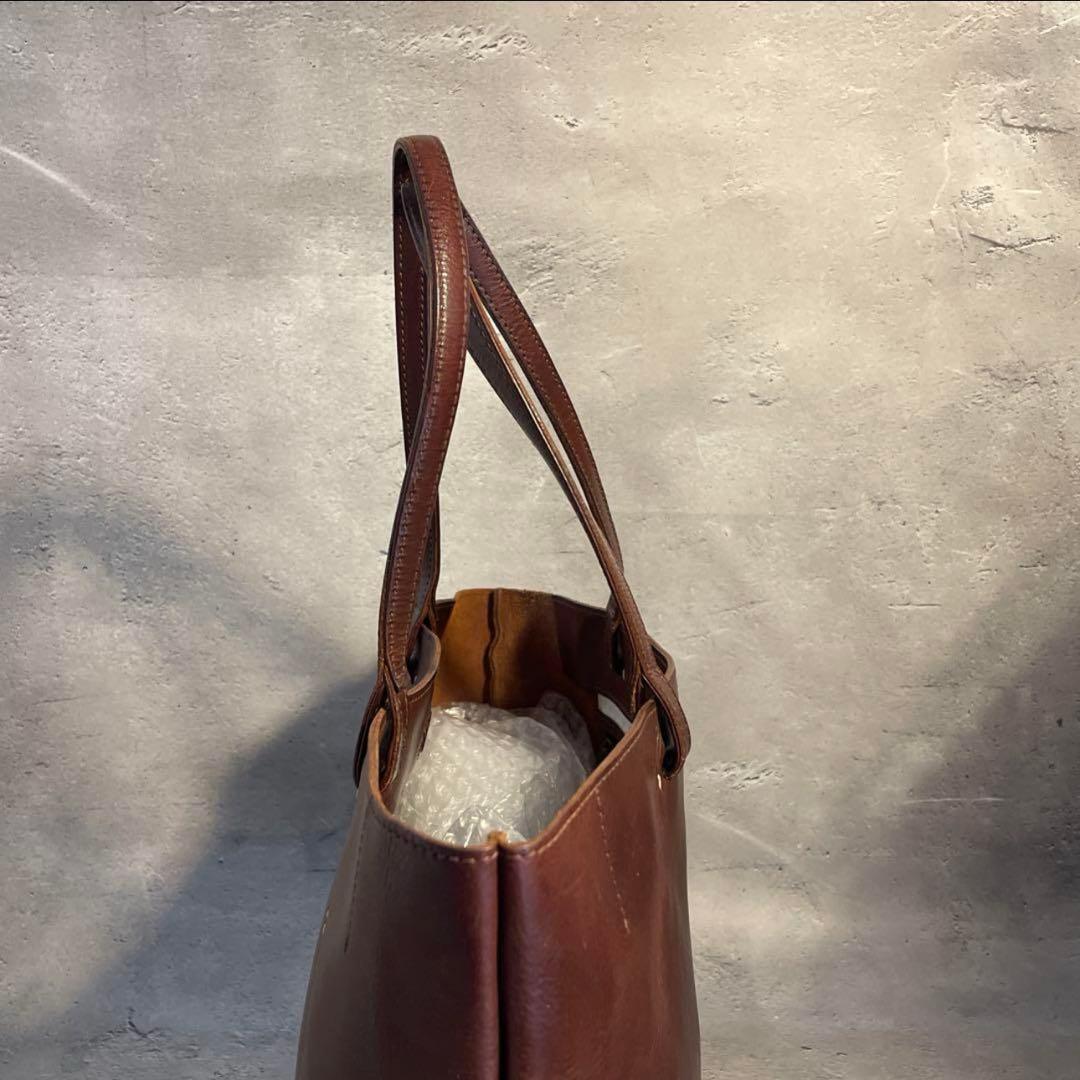 ゲンテン　アマーノ　トートバッグ　肩がけ　ダークブラウン