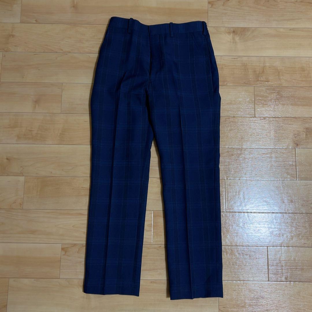 男の子 卒業式 WANDER FACTORY ネイビーチェックスーツ 160