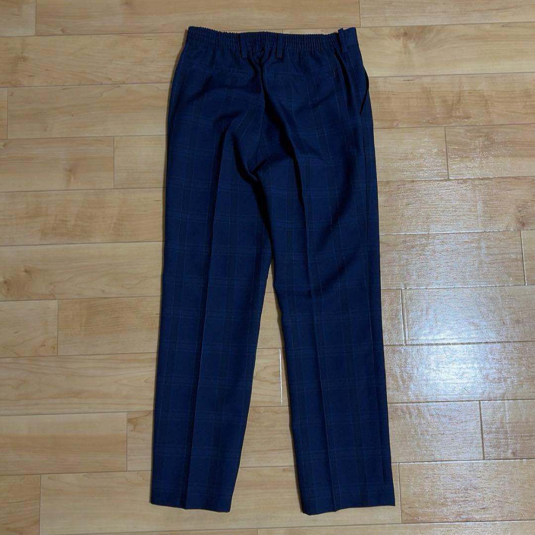 男の子 卒業式 WANDER FACTORY ネイビーチェックスーツ 160