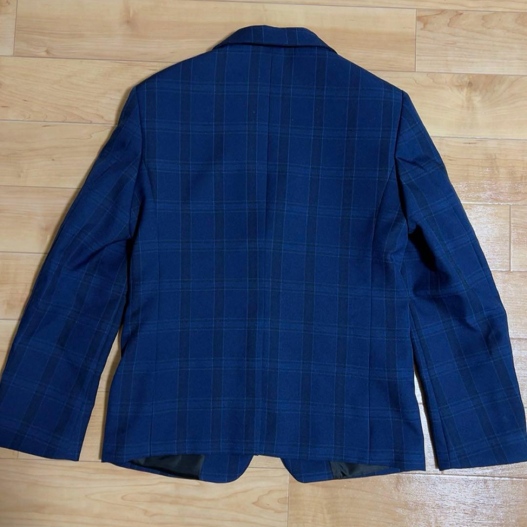 男の子 卒業式 WANDER FACTORY ネイビーチェックスーツ 160