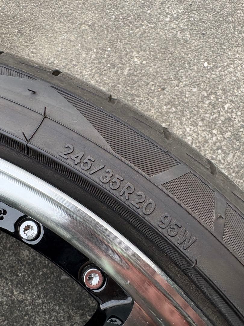 20インチ アルミホイールセット 245/35-20 245/25R20