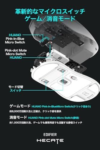 Edifier HECATE G3M PRO ゲーミングマウス ワイヤレス Bb