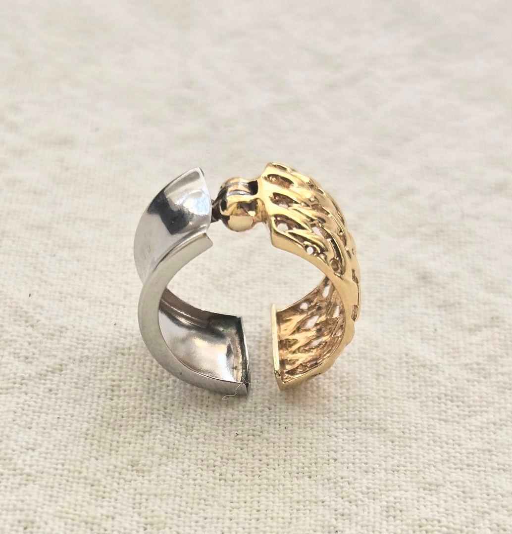 週末限定価格 GSTV K18 pt プラチナ ピアリング イヤカフ 片耳のみ