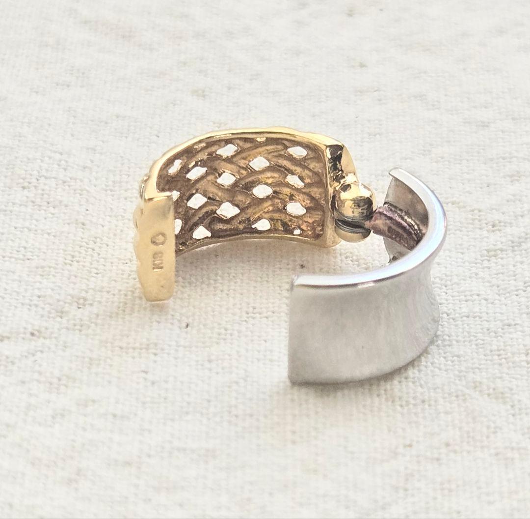 週末限定価格 GSTV K18 pt プラチナ ピアリング イヤカフ 片耳のみ