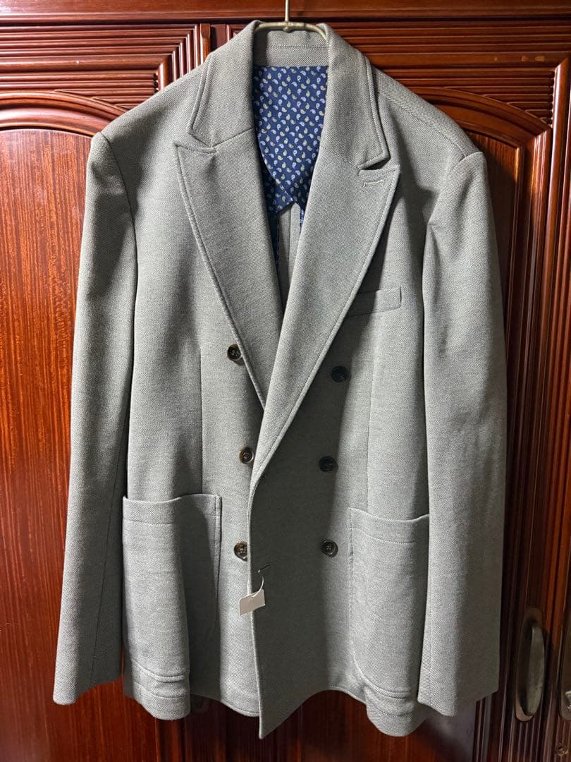 ブルックスブラザーズ ダブルジャケット ペイズリー ストレッチ