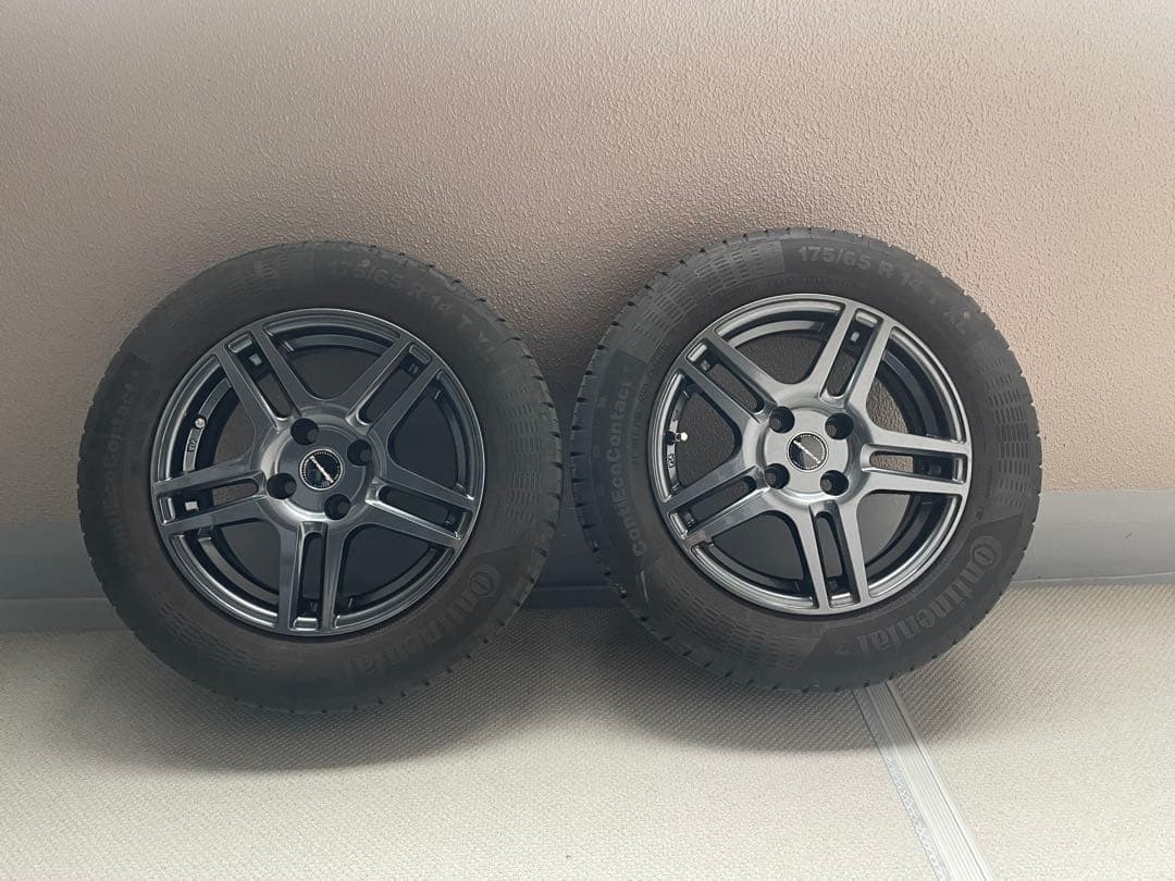 shou0849 フィアット500 14インチタイヤホイール４本SET